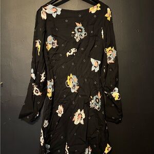 Floral Black Dress Free People